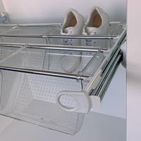 Plus - Shoe rack 6V - bianco - bright aluminium - transparent polycarbonate 2